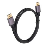 Denash Câble D'équipement DisplayPort 8K Bidirectional 4K 144Hz Câble pour les Moniteurs, Télévision et Projecteurs, Noir 30awg OD6.0 Mm (#1)