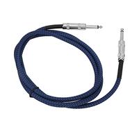 Denash Câble D'instrument à Oxygène 22AWG, une Forte compatibilité à des Fins de Guitare électrique, Bleu en Nylon (#2)
