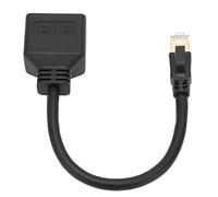 Denash Câble Répartiteur Ethernet RJ45, Noyau plaqué Or pour éviter Les Interférences de, Adaptateur Répartiteur RJ45 Polyvalent pour la Maison et Le Bureau