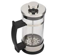 Denash Cafetière à Piston en Acier Inoxydable, 350 Ml | Cafetière à double filtre, théière en verre borosilicate, piston en acier 304