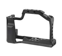 Denash Cage de Caméra Noire D'alliage en Aluminium avec Chaussure Froide pour Les Appareils Photo sans Miroir -M5 / M50, Cadre de Protection Légère pour Les Enregistrements Vlog