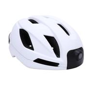 Denash Caméra 1080p, Feux Arrière Intelligents, Casque HiFi, Casque avec Appareil Photo à 170 ° Grand Angle et connectivité WiFi pour L'application Roadcam (White)