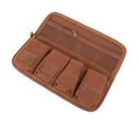 Denash Caméra Batterie Pouche du Support de Pochette PU Cuir Battery Storage Base pour LP E10 E17 E6N NP FW50 FZ100 en EL25 EL15 NP W235, Hold 4PCS Batteries