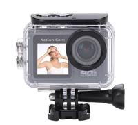 Denash Caméra d'action 5K, Caméra Sportive WiFi Anti Shake 24MP avec Large Angle de 170 Degrés, Enregistreur Vidéo sous-Marin pour Le Ski de Vélo de Moto, Transfert sans Fil,