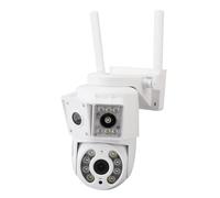 Denash Caméra de sécurité 1080p, 4 Objectif 360 ° PTZ PTZ Dual Band WiFi 5G Outdoor Camera avec Application et Stockage Cloud pour la Surveillance Domestique