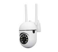 Denash Caméra de sécurité PTZ 1080p, Caméra de Surveillance Intérieure/Extérieure WiFi avec Vision Nocturne en Pleine Couleur, 355 ° Pan-Tilt, Détection de Mouvement (Prise UE)