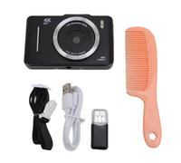 Denash Caméra HD 48MP, Zoom Numérique 16x, Vidéo 4K, écran de 2,8 Pouces, Système de Stabilisation, Réglage de la sensibilité ISO, Photographie de Minuterie, Automatique, Caméra de (Black)