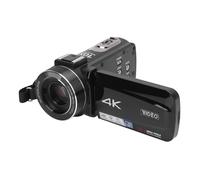 Denash Caméscope Vidéo 4K, 30 MP, Zoom Numérique 10X, Enregistreur de Caméra Numérique, Mise au Point Automatique, Lumière de Remplissage LED, écran Tactile IPS HD de 2 Pouces, Prise en