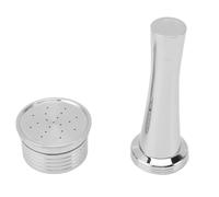Denash Capsule de café en Acier D'acier Inoxydable Personnalisable Bon Goût Gousses Réutilisables pour les Amateurs de café