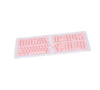 Denash Capuchons de Touches Coréens 132 Touches de Rechange pour Clavier Mécanique 61 62 64 68 72 75 84 87 88 98 100 104 108 avec écriture Coréenne, Finition Mate (Pink)
