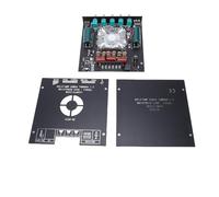 Denash Carte D'ampli Audio 2.1 Canaux, Module D'amplificateur 5.0 avec Sortie HiFi 160 W X 2 et Ventilateur Silencieux, pour connectivité AUX USB Compatible avec TDA7498E (ZK-HT21)