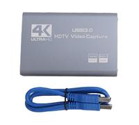 Denash Carte de Vidéo, Interface Multimédia 4K HD USB 3.0, Dispositif de -vidéo avec 60, Faible Latence, Plug and Play, pour Streaming en Direct, Enregistrement de Jeux, Caméra