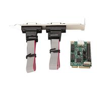 Denash Carte D'extension PCIE pour la Carte D'extension de L'Interface Interface Ch382l Double Minipci Rs232 pour 16C550 / 16C750 avec Le Codec Infraot Irda, la Fiche et la Fiche