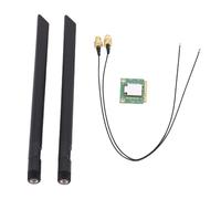 Denash Carte Fil Mini PCIE Triple Bande 2,4G 5G 6G WiFi 6E 6 Go, Cryptage WPA3, 5.3 avec Prise en Charge OFDMA et MU MIMO pour 10 11, OpenWrt