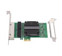 Denash Carte Réseau PCIe X1 4 Ports, Adaptateur Ethernet Gigabit avec Puce 82571, 4 Ports RJ45 pour PC et Serveurs Industriels