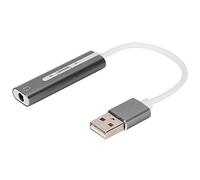 Denash Carte Sonore USB Carte Sonore Haute fidélité Audio Informatique 7.1 Stéréo pour Les Systèmes Alliage ALLIME