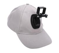 Denash Casquette de Baseball pour Caméra de Sport avec Support de Montage pour Filmer Mains Libres, Idéale pour la Randonnée et Le Cyclisme, Fabriquée à Partir de Plastique et de Tissu Durables