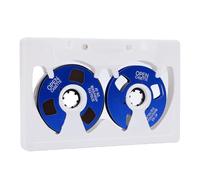 Denash Cassette Vierge, Durée D'enregistrement de 50 Minutes, Bobine Métallique Double Face avec Boîte Transparente et Papier D'enregistrement pour Enregistreur de Son, Lecture de