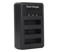 Denash Chargeur de Batterie de Caméra USB avec Un Garde de Neuf Couches pour Charge Stable, NP BG1 3 Pack Camera Battery Chargeur pour Les Activités de Plein Air