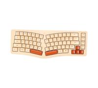 Denash Clavier Ergonomique Divisé, 69 Touches Rétroéclairé RGB USB Filaire | Clavier divisé avec câble de type C amovible, pour iOS , 10 millions de touches