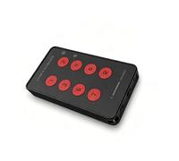 Denash Clavier Portable Personnalisable, 8 Touches Programmables avec Triple connectivité USB 2,4 G BT, pour Le Travail de Jeu, Le Contrôle Industriel, l'enseignement Multimédia
