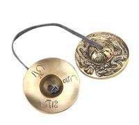 Denash Cloche Tibétaine Tibétaine, Cloche de Moine pour Bouddhiste (Motif Double Dragon)