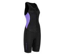 Denash Combinaison Courte sans Manches pour Femmes, Maillot de Bain en Néoprène 2MM avec Fermeture éclair sur Le Devant, Combinaison pour Femmes pour la Plongée en Apnée, Le Surf et la Natation (M)