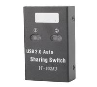 Denash Commutateur de Partage USB 2.0, 2 Ordinateurs Partagent 1 Imprimante, Sélecteur de Commutateur USB de Transfert Haute Vitesse, avec Conception de Commutation à une Touche, pour