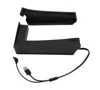 Denash Console de Jeu Stand Horizontal pour Mince avec Un éclairage RVB et 4 Ports USB Idéaux pour la Configuration du Jeu (Black)