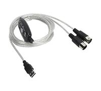 Denash Convertisseur de Câble MIDI USB avec Indicateur LED pour Instruments de Musique électronique pour XP/Vista