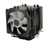 Denash CPU Air Refroidisseur Double 6 TUBES DE CHAURS Ventilateur DE Refroidisseur CPU Argb pour LGA 1150 1700, Ventilateur DE Refroidissement DE Bureau à Faible Bruit pour, Matériau Noir en Cuivre