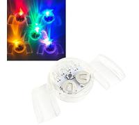 Denash Dents Lumineuses, Protège-dents Clignotant Qui Brille dans le Noir avec LED, Embout Buccal en TPR Lavable et Réutilisable de 150 MAh pour Gadget de Remplissage de Fête d'Halloween