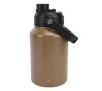 Denash Double Tasse à Eau Thermique D'acier Inoxydable Portable pour Style de Vie Actif - 1,9 L de Bouteille D'eau Isolée avec une Large Application, Adaptée à la Marche, Gym [USA. Uu.] (Kaki)
