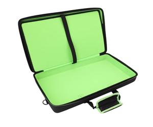 Denash Étui de Transport pour Contrôleur DJ, Sac EVA Durable avec Sangle Réglable pour Le Stockage DDJ SB2, Protection Doublure Verte 20,08x12,20x3,54 Pouces