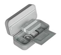 Denash Étui de Transport pour ROG Ally X, étui Rigide en EVA avec Preuve de l'eau et des Rayures, Grande capacité, pour Console de Jeu Portable et Accessoires (Grey)