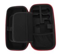 Denash EVA Shell Game Console Carrier, Couverture de Protection Premium pour et Accessoires, Lumière et Portable, adapté aux Voyages, Red Negro