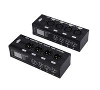 Denash Extenseur Ethernet à 4 Canaux 3 Broches, XLR Sound Digital Multiplex Control avec RJ45, Extender Ethernet pour le Mélange des Consoles, des Amplificateurs de Puissance et des