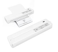 Denash Imprimantes Portables sans Fil pour Voyager, A4 203dpi Imprimante Thermique sans Encre avec Papier imprimé, USB C Imprimante Thermique Bluetooth Rechargeable