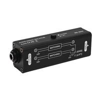 Denash Isolateur de Bruit de Boucle de Sol Portable de 6,35 Mm, Correspondance du Signal, Conception Compacte, Matériau en Alliage en Aluminium, Son HiFi, pour le Système de Son à la