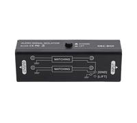 Denash Isolateur de Bruit, Filtre à Signal Passif avec Boîtier en Alliage en Aluminium, Taille Compacte pour Les Guitares électriques, Pianos. Convient pour Divers Appareils