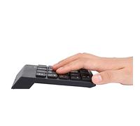 Denash Keyboard Numérique sans Fil à 2,4 GHz à 2,4 GHz 18 Key Key Financial Accounting Keypad pour PC, Connexion à Longue Portée (Black)