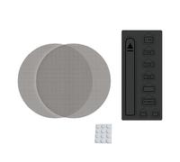 Denash Kit de Prise de Port en Silicone pour Ventilateur de Console de Jeu, Noir, Anti-poussière, Efficace, pour Console de Jeu Numérique Pro Slim Disc, 2 Filtres Anti-poussière, 1 Feuille de Prise
