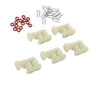 Denash Kit de Réparation de Connecteur de Tuyau de Type F, 5 Connecteurs, 15 Pinces, 15 Anneaux, Compatible avec les Pièces de Rechange de Conduite D'eau de Machine à café Jura