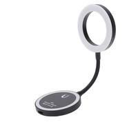 Denash Lampe LED pour Selfie avec Aimant, 32 Perles LED Haute luminosité CRI ≥96, Réglable à 360 Degrés, Batterie Li Rechargeable 400 MAh, avec Température de Couleur de 2 500 K à 6