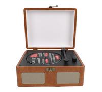 Denash Lecteur CD Rétro, Lecteur CD Portable de Style Platine Bluetooth avec Télécommande, Entrée USB/AUX, Vintage Rechargeable pour la Maison, la Chambre à Coucher