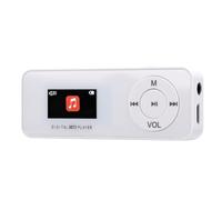 Denash Lecteur MP3 Bluetooth 5.1, Lecteur de Musique Portable avec Mémoire Extensible de 128 Go, Radio FM, Enregistreur Vocal pour la Lecture de Musique et L'étude (White)