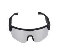 Denash Lentins Polarisés, Lunettes de Soleil 5.3 avec Haut-parleurs Musicales, Cadre TR, Batterie de 130mAh, Idéal pour la Course, Le Vélo, Le Scooter et Le Streaming de Musique (Argent