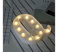 Denash Lettres Lumineuses de L'alphabet LED, Panneaux de Chapiteau DIY avec Lueur Blanche Chaude pour la Décoration de la Maison, Fête de Mariage (Denash3v7F-10148363)