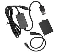 Denash LP-E10 USB Mode Batter Batterie Koppler Koppler pour Caméras, Alimentation Stable pour Le Temps de Prise de Vue prolongé, adapté à 1100D / 1200D / 1300D / 1500D, Matériau Plastique de Haute