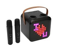 Denash Machine de karaoké avec 2 Haut-Parleur de Pilote Sound sans Fil UHF pour Les Duos et Les Danses.